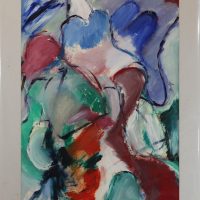 Abstract_all that Jazz II oil on paper 21 x 29