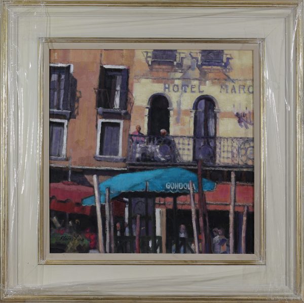 Europe_Breakfast on the balcony, Venice 20 x 20