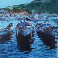 Europe_Fishing boats, Ischia Port 28 x 30
