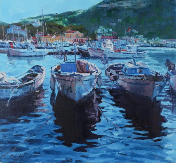 Europe_Fishing boats, Ischia Port 28 x 30