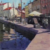 Europe_artists umbrella St Tropez 20 x 20