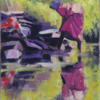 India_Washing clothes on the bank,Kerala 12 x 10