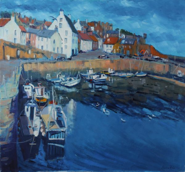 UK_Fishing boats, Crail Harbour, Fife 26 x 28