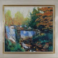 UK_Over the rocks, Waterlow Park, HIghgate 26 x 28