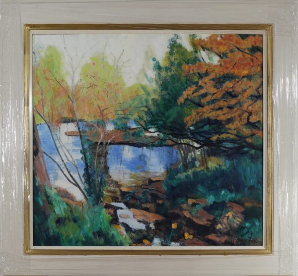 UK_Over the rocks, Waterlow Park, HIghgate 26 x 28